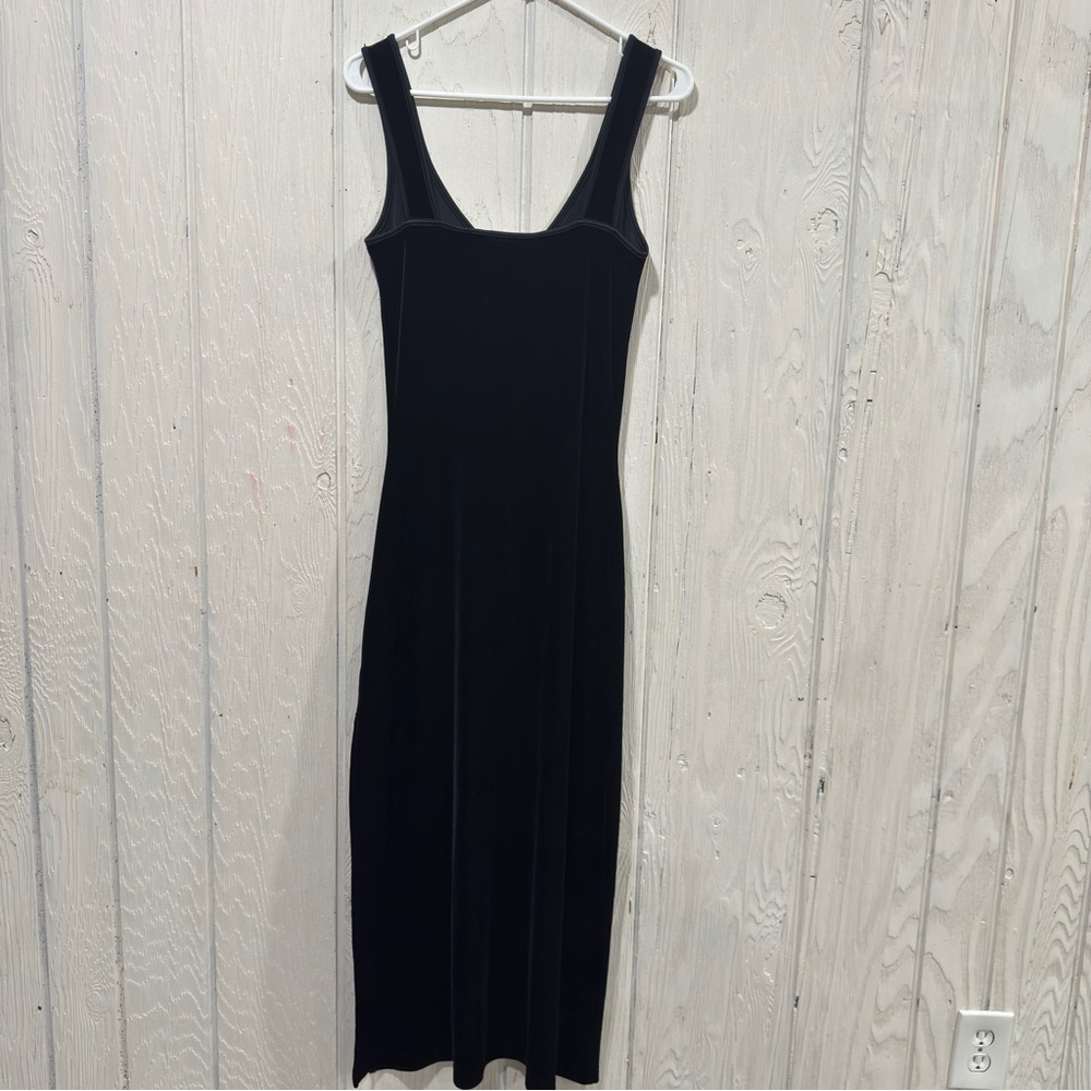 Victoria's Secret velvet Black Midi Dress - Picture 3 of 8